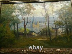 Fine Wood Oil 19 Eme 1847-1931 Samuel Frere Signs S. Frere Rouen