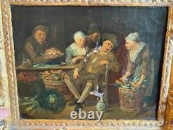 Flemish School - 18th Century - Golden Wood Frame - Oil On The Web - Ref J