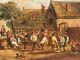 Flemish School Of The 17th Century: Village Dances. Oil Painting On Wood Panel