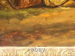 Flemish School of the 17th Century: Village Dances. Oil Painting on Wood Panel