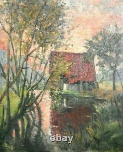 Former Landscape Painting Impressionist French School End Xixth