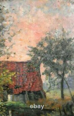 Former Landscape Painting Impressionist French School End Xixth