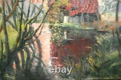 Former Landscape Painting Impressionist French School End Xixth
