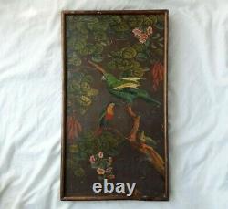 Former Painting Birds And Flowers Animal Jungle Botanical Art Naif Rousseau