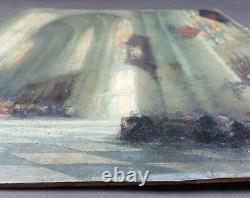 Former Painting Jules Lentrein (1875-1943) Painting Oil Antique Oil Painting