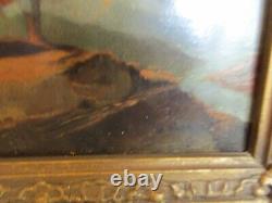 Former Painting Signed Richards Battle Scene Of The 17th Cannon Cannon Soldiers