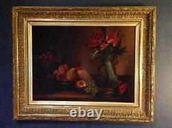 Former Signboard P. Nuyten School Dutch Still Life With Oil