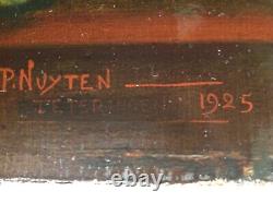 Former Signboard P. Nuyten School Dutch Still Life With Oil