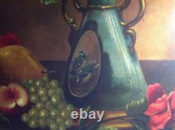 Former Signboard P. Nuyten School Dutch Still Life With Oil