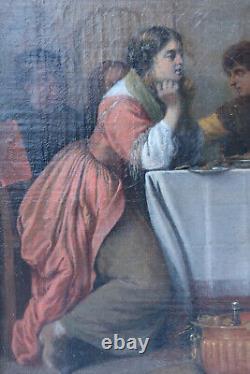 Former Table 17th 1650 Flemish School Van Dyck Banquet