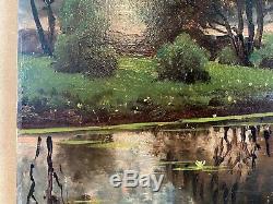 Former Table Oil On Panel Landscape Campaign Clair Obscure Signature Wz