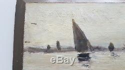Fouling. Marine Painting In The Style Of Eugène Boudin