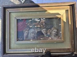 Fragment of a triptych panel Oil on wood Old school