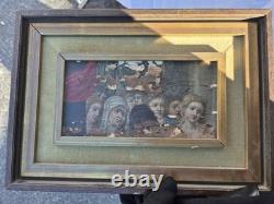 Fragment of a triptych panel Oil on wood Old school