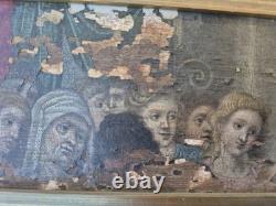 Fragment of a triptych panel Oil on wood Old school