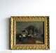 Frame Ancient Wood Dore Oil Painting On Canvas Cat Butterfly And Frog