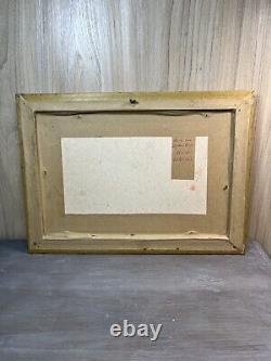 Framed Oil Painting on Cardboard/Wood Tableau
