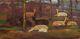 Framed Painting Of Animal Art By Spanish Painter Mateo Hernandez, Deer In The Forest