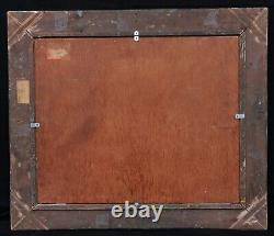 Framed tableau landscape view VENICE gondola canal Belgian painter Alfred BASTIEN