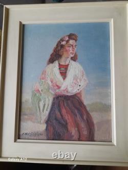 Francisco MERENCIANO Oil painting on wood