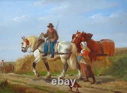 Frans Backvis (1857-1926) - Belgium's Painters - Bucolic Scene with Horses