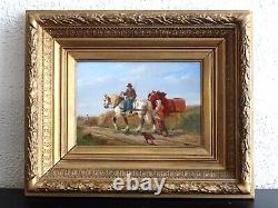 Frans Backvis (1857-1926) - Belgium's Painters - Bucolic Scene with Horses