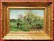 Frederick Gaston Burggraff Landscape Painting Normandy Apple Spring Flower
