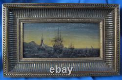 French Navy / Oil On Panel Early 19th Century