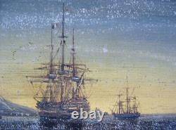 French Navy / Oil On Panel Early 19th Century