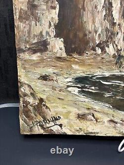 French Neo-Impressionist School Pierre Arnaud Oil on panel Seascape