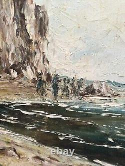 French Neo-Impressionist School Pierre Arnaud Oil on panel Seascape