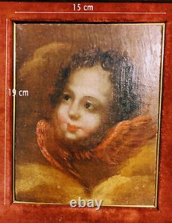 French Or Italian School Of The 17th Century Angelot Putti In The Oil Clouds