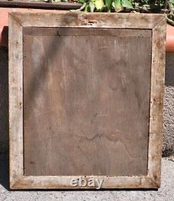 French School 18th Century Young Girl Oil Painting on Canvas Mounted on Wood