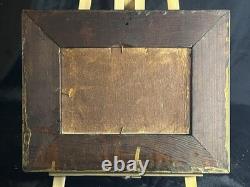 French School 19th Century Oil on Cardboard Autumn Landscape in the Woods 1870