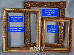 French School 19th Century Village Scene Oil on Wood Gilded Frame SB637