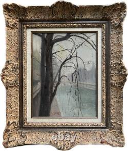 French School, Early 20th Century, Parisian Quays, Circa 1910, Signed