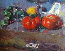 Gard Leon (1901-1979) Still Life With Tomatoes Toulon Paris Marseille Provence