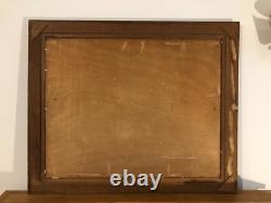Gd Bouquet Mirror Table Painting Henri Clément-Serveau Montparnasse Frame 30F