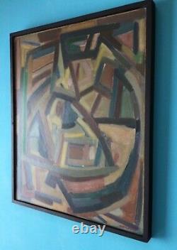 Georges Clairefond Rare Hsp 1955 Oil On Panel Expressionism Abstract