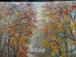 Georges Guérin large oil painting on canvas, Autumn, Bois de Boulogne
