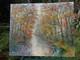 Georges Gu&eacute;rin Large Painting Oil On Canvas Autumn In The Bois De Boulogne