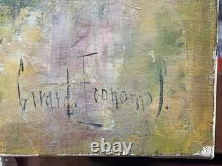 Gérard Economos (1935-2016) Oil on canvas Underbrush Signed XX