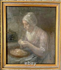 Gerke Henkes (1844-1927) Oil on Wood Panel Signed XIX Holland