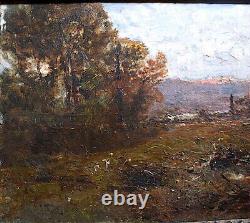 Giacinto Corsi DI Bosnasco Italian Italy Landscape Impressionist XIX