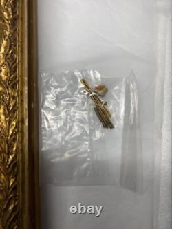 Golden wooden frame, (19th century) oil on mahogany