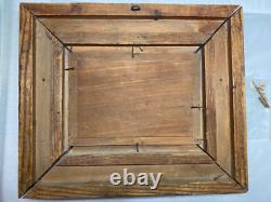 Golden wooden frame, (19th century) oil on mahogany