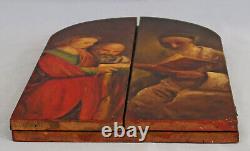 Grand Triptyque Ecce Homo Oil Painting On Wood Panels