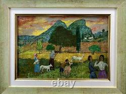 Gregoire Michonze (1902-1982) Rare Painting Landscape Anime Origin. Frame 1/2