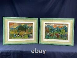 Gregoire Michonze (1902-1982) Rare Painting Landscape Anime Origin. Frame 1/2