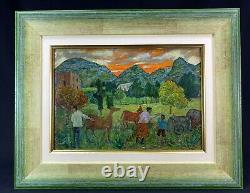 Gregoire Michonze (1902-1982) Rare Painting Landscape Anime Origin. Frame 2/2